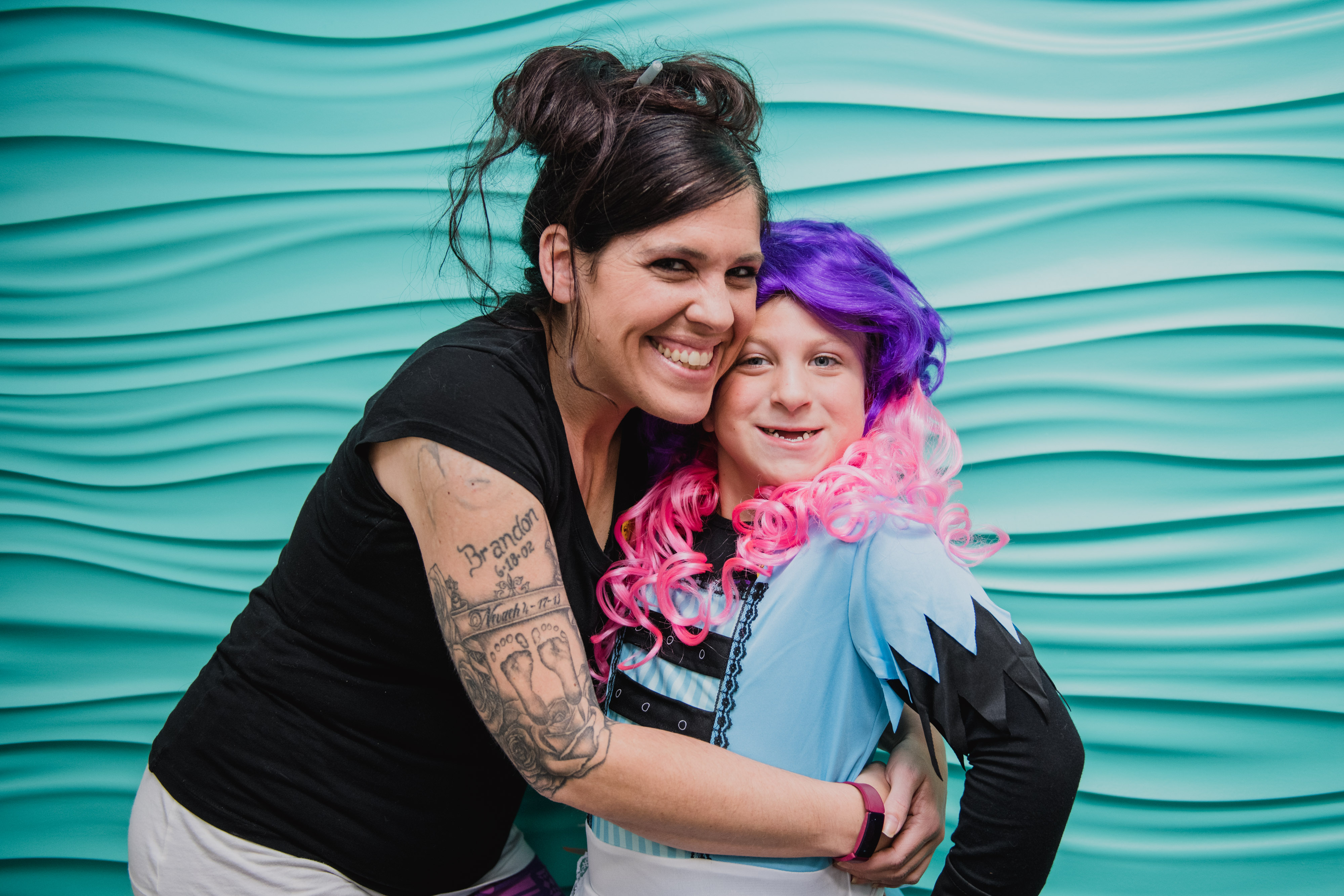 Nevaeh and her mom celebrate Halloween thanks to Spirit of Children!