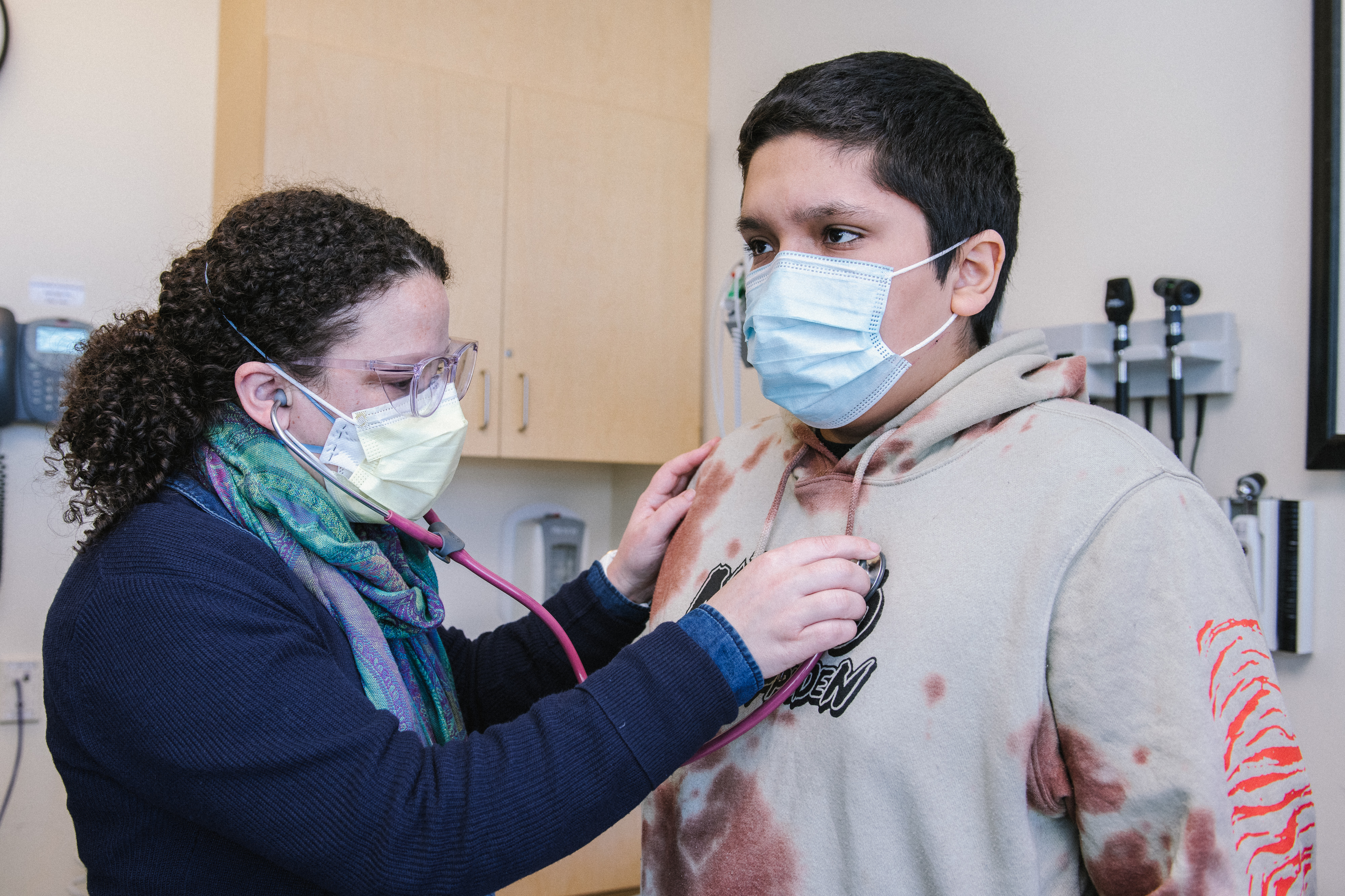 Dr. Joanna Gell with a patient