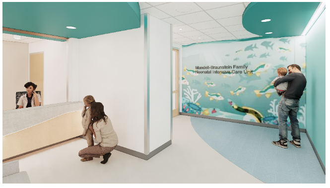 Virtual Mock-up of the Mandell-Braunstein Family Neonatal Intensive Care Unit