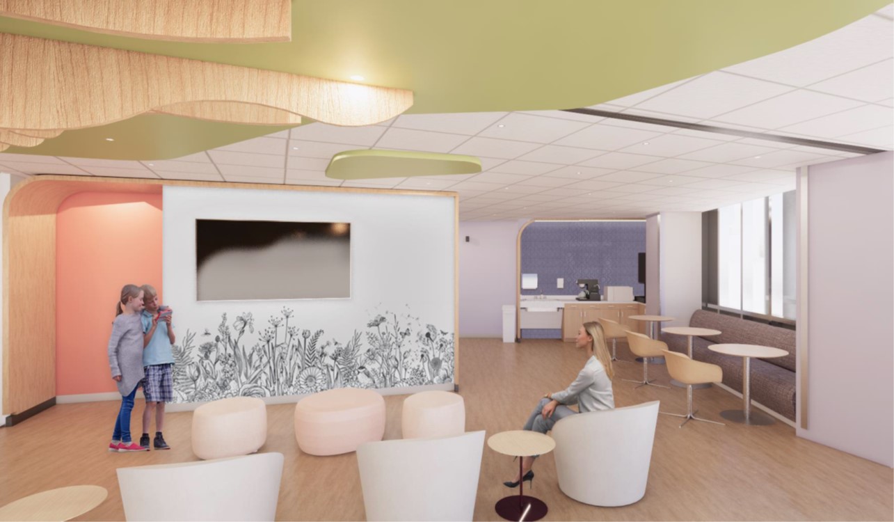 Fetal Care Waiting Room Rendering