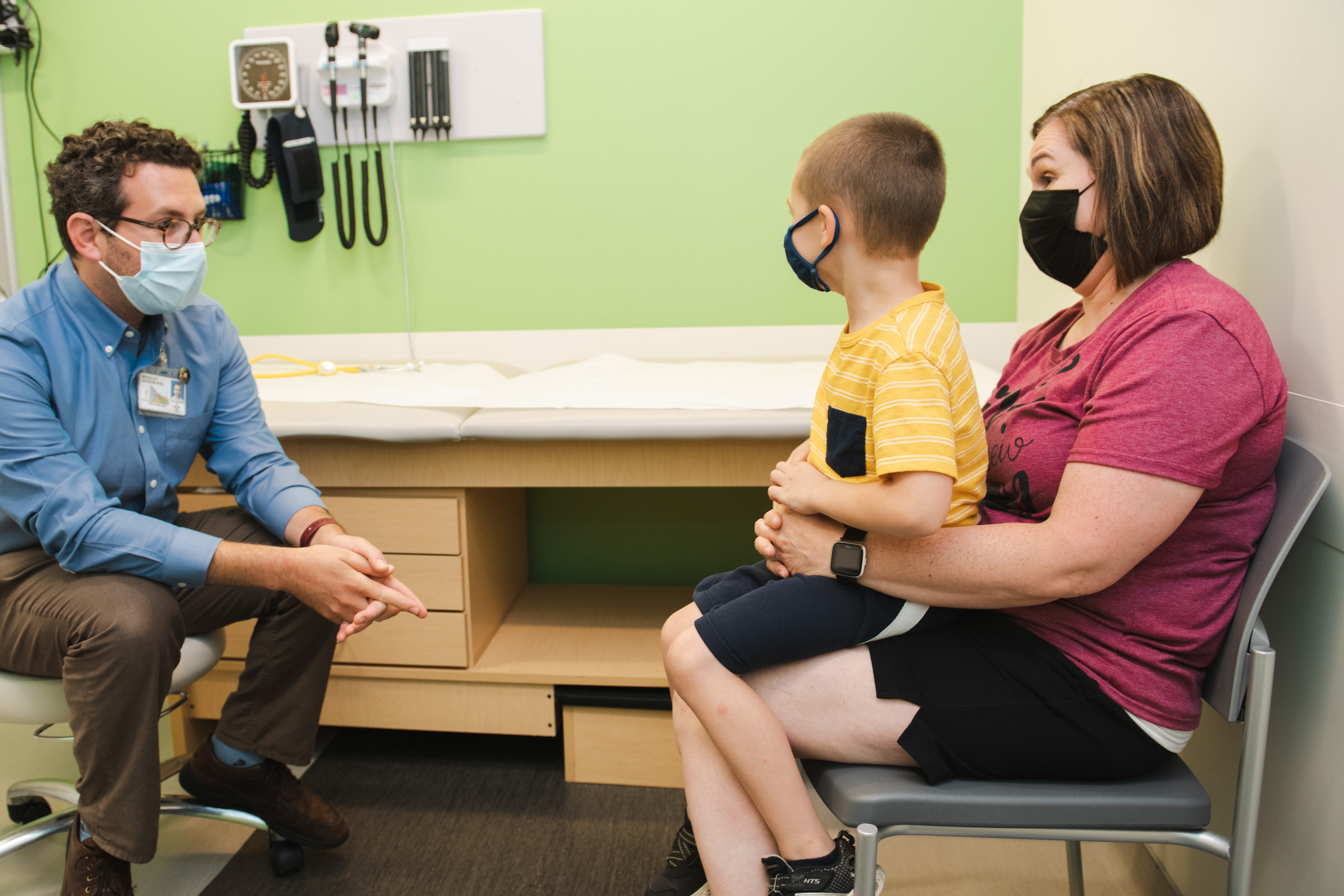 Dr. Baker with a GI patient