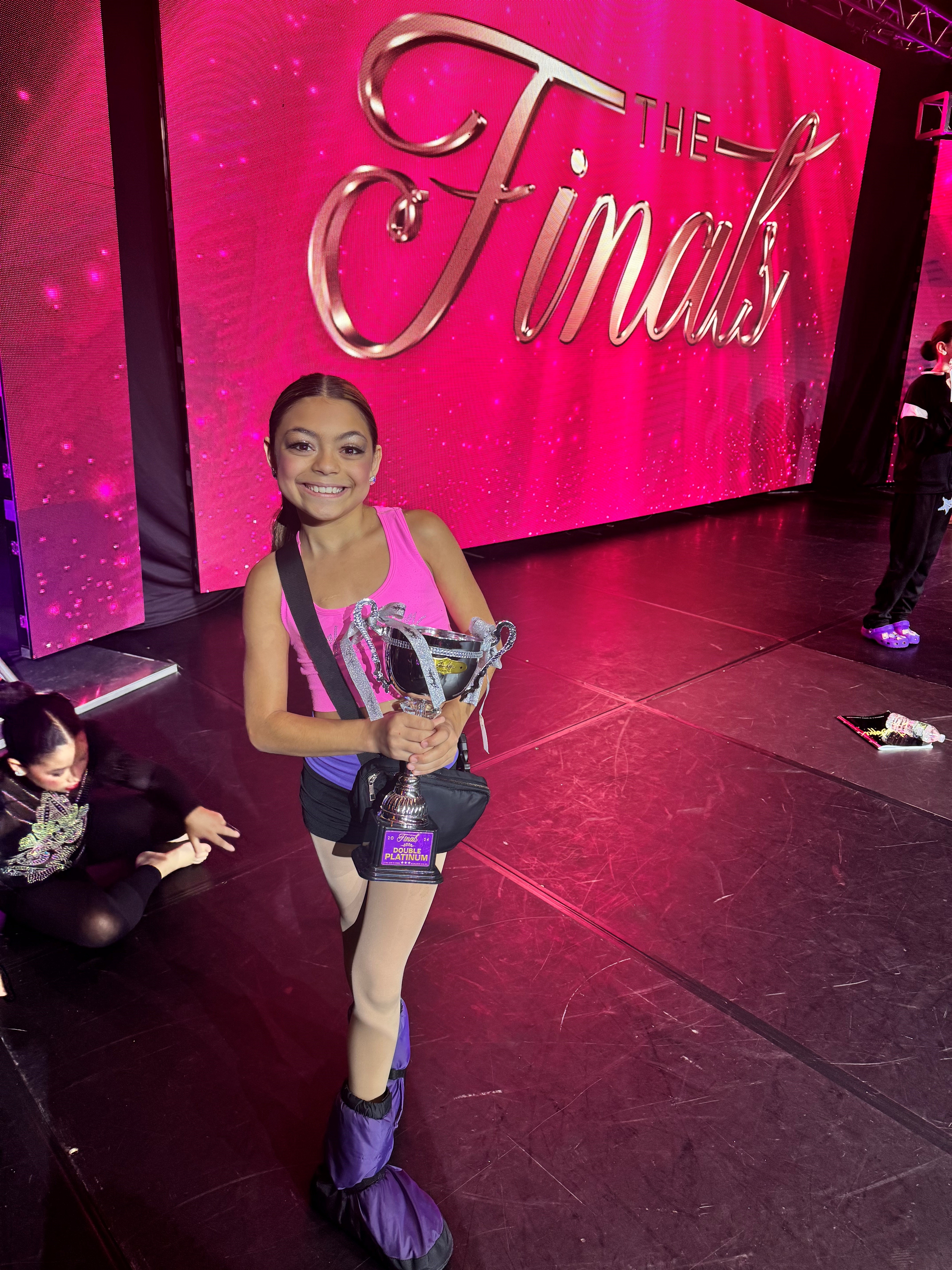 2025 All Star Daniela wins Double Platinum in her dance competition. 