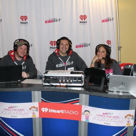 iHeart DJs on air during Radiothon