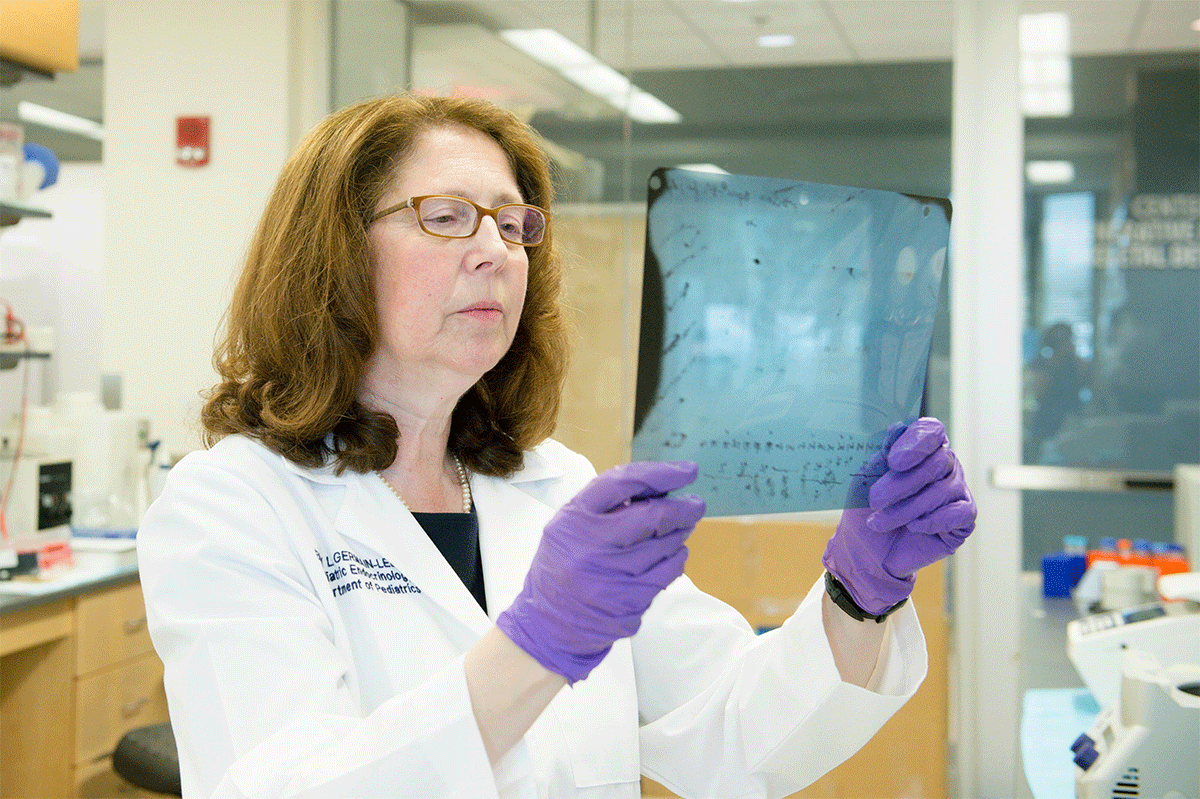 Dr. Germain-Lee in her lab